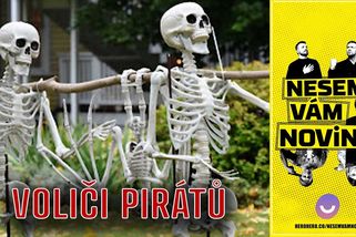 Proč nosí Piráti na tiskovky kostry a jak je tam vůbec dostali | Nesem vám noviny